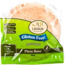 Lifestyle Bakery Pizza Base Soft N Light 2 Pack Gluten Free 300g