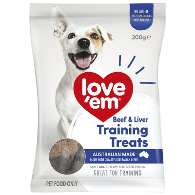 Love'Em Training Treats Beef & Liver 200g