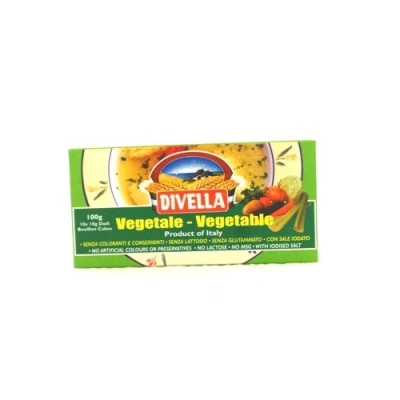 Divella Stock Cubes Vegetable 100g