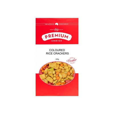 Premium Choice Rice Crackers Coloured 200g