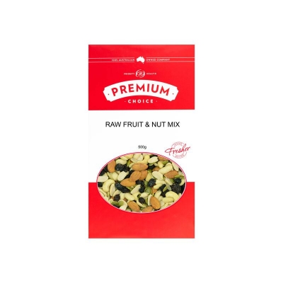 Premium Choice Fruit & Nut Mix Raw 500g