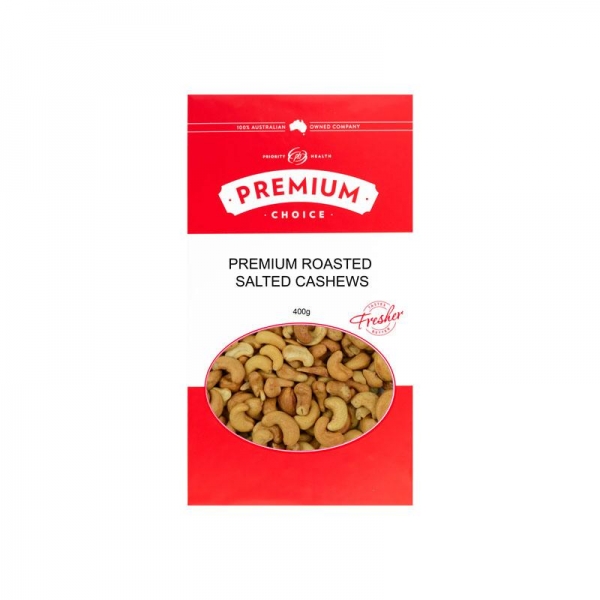 Premium Choice Cashews Roasted Salted 400g