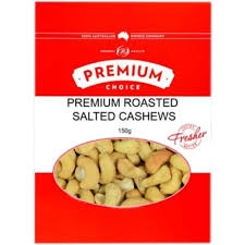 Premium Choice Cashews Roasted Salted 150g