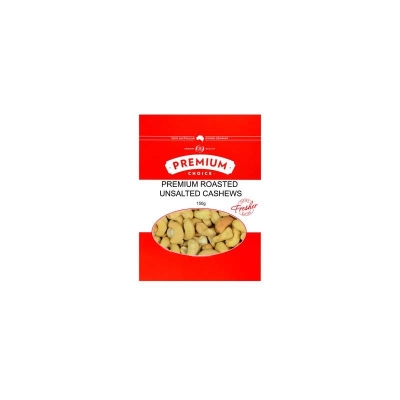 Premium Choice Cashews Roasted Unsalted 150g