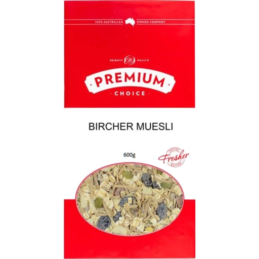 Premium Choice Toasted Australian Bircher Muesli 600g