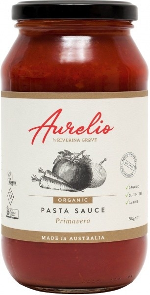 Aurelio Organic Primavera Pasta Sauce 500g