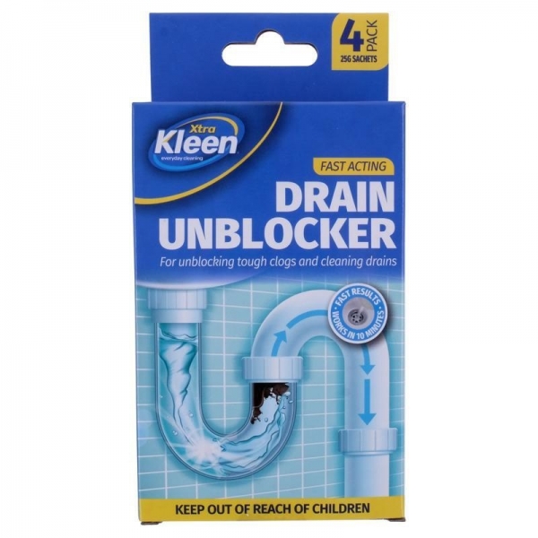 Xtra Kleen Drain Unblocker Sachets 4 x 25g