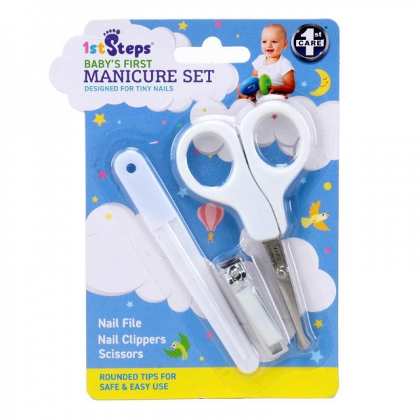 Baby Manicure Set White 3 Piece