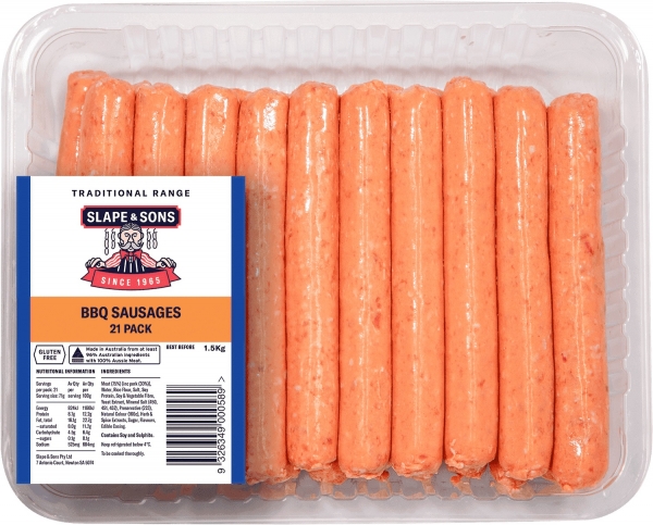 Slape & Sons BBQ Sausages 1.5kg