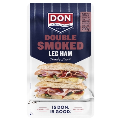 Don Double Smoked Leg Ham Thinly Sliced 200g