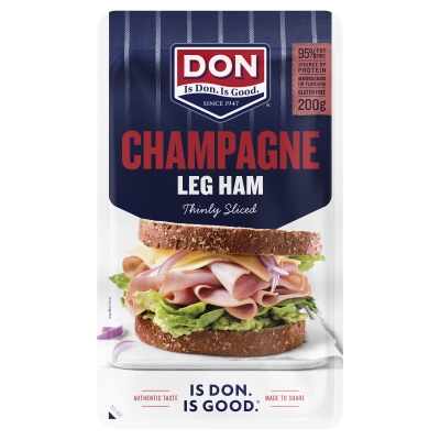 Don Champagne Ham Thinly Sliced 200g