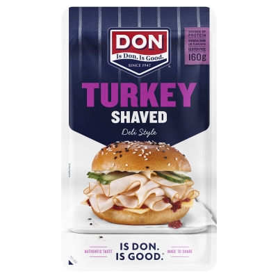 Don Turkey Shaved Deli Style 160g