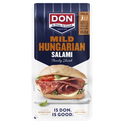 Don Hungarian Salami Mild Thinly Sliced 160g