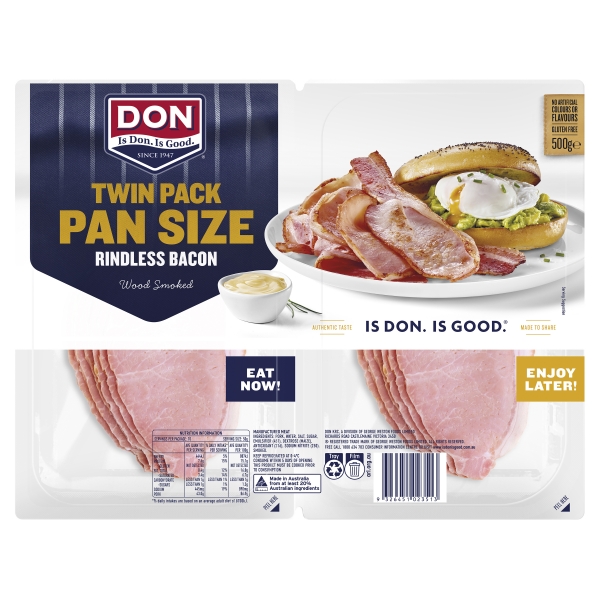 Don Bacon Pan Size Twin Pack 500g