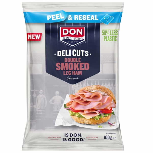 Don Double Smoked Leg Ham Shaved 100g