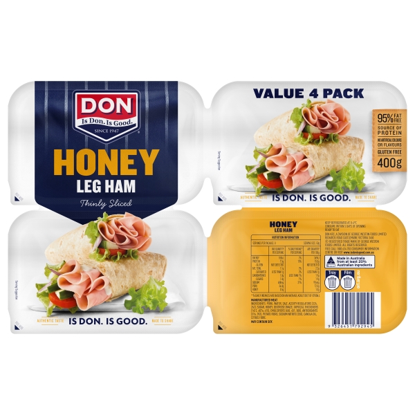 Don Honey Thinly Sliced Leg Ham 400g