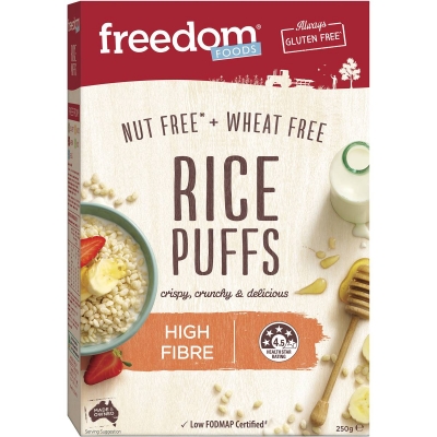 Freedom Gluten Free Cereal Rice Puffs 250g