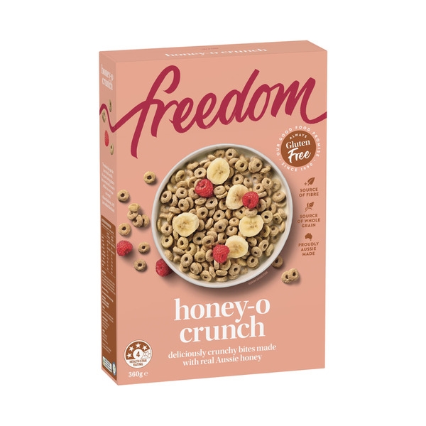 Freedom Cereal Honey O Crunch Gluten Free 360g