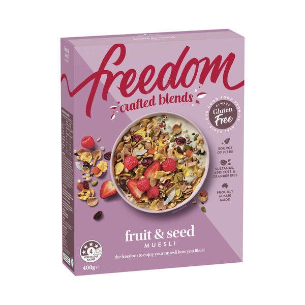 Freedom Crafted Blends Muesli Fruit & Seed 400g