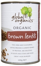 Global Organics Brown Lentils 400g