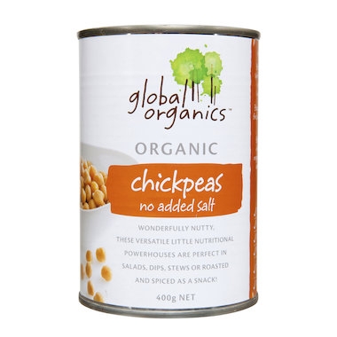 Global Organics Chickpeas No Added Salt 400g