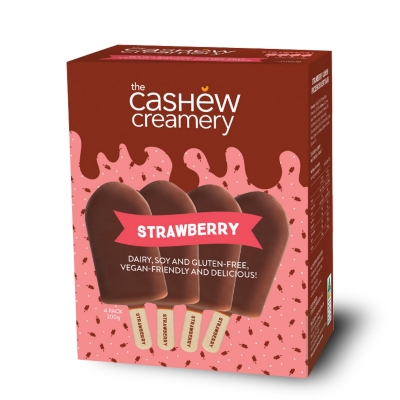 ashew Creamery Vegan Strawberry Bars 4 Pack 200g