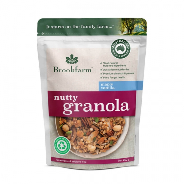 Brookfarm Maple Vanilla Nutty Granola 450g