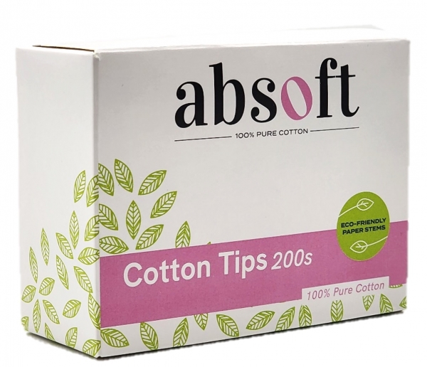 Absoft Cotton Tips 200 Pack