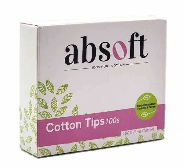 Absoft Cotton Tips 100 Pack