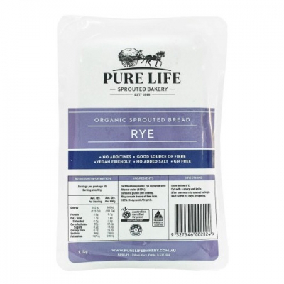 Pure Life Organic Sprouted Rye Bread 1kg