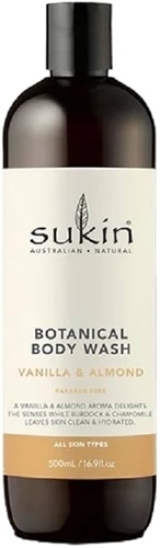 Sukin Botanical Body Wash Vanilla & Almond 500ml