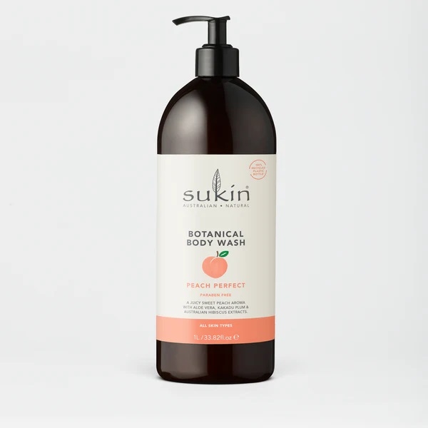 Sukin Botanical Body Wash Peach 1lt