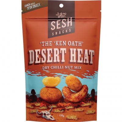 Sesh Snacks Desert Heat Dry Chilli Nut Mix 130g