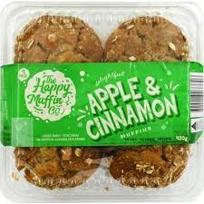 The Happy Muffin Co Apple & Cinnamon 4 Pack 420g