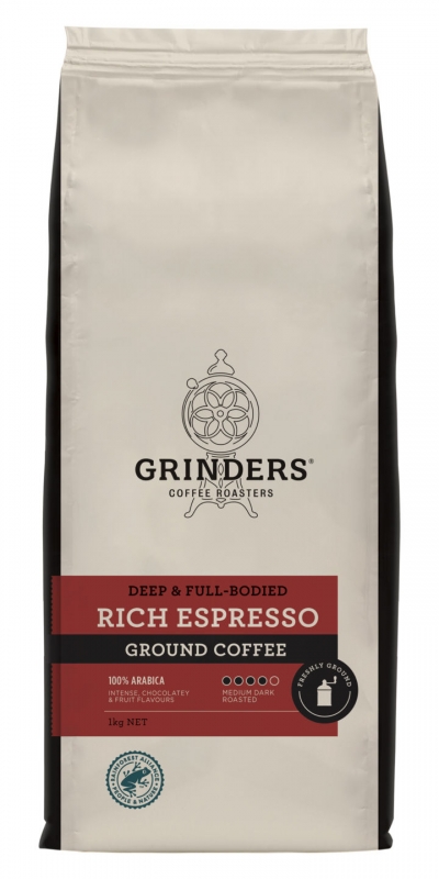 Grinders Coffee Rich Espresso Ground 1kg