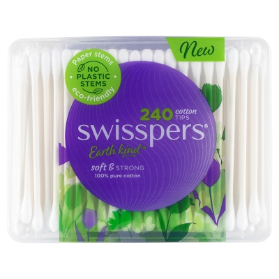 Swisspers Cotton Tips Paper Stem 240 Pack