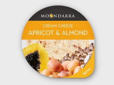 Moondarra Cream Cheese Apricot & Almond 200g