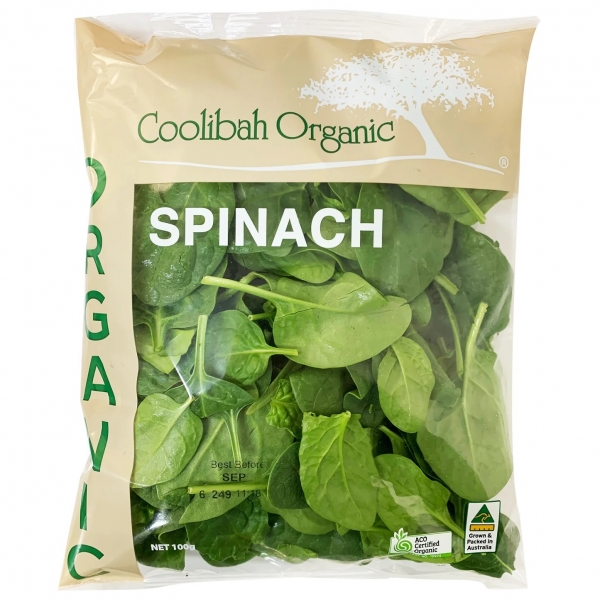 Coolibah Organic Baby Spinach 100g