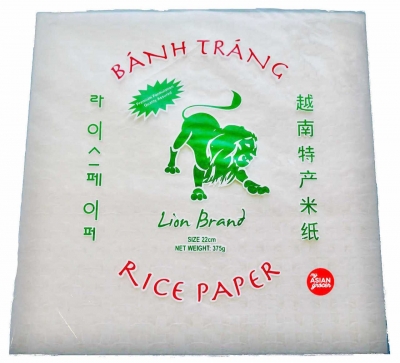 Lion Rice Paper Square 22cm 375g