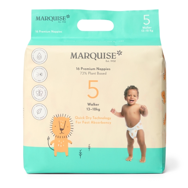 Marquise Eco Nappies Walker Size 5 13-18kg 16 Pack