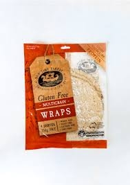 Old Time Bakery Multigrain Gluten Free Wraps 4 Pack 250g