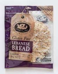 Old Time Bakery Gluten Free Lebanese Bread 4 Pack 280g