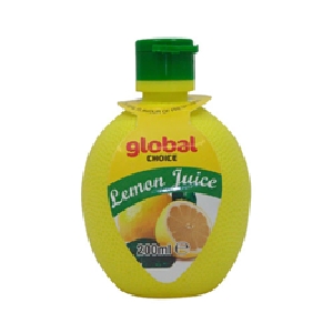 Global Choice Lemon Juice 200ml