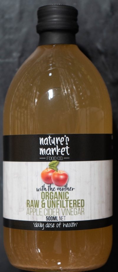 Natural Market Food Organic Apple Cider Vinegar 500ml