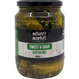 Nature's Market GHerkins Sweet & Sour 680g