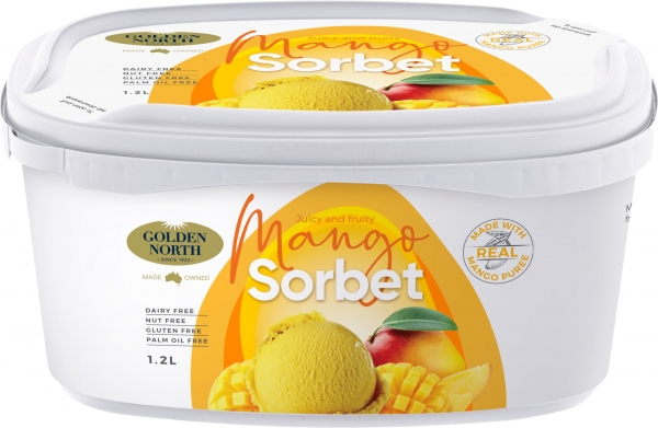 Golden North Sorbet Mango 1.2lt