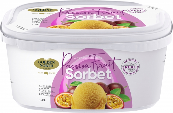 Golden North Sorbet Passionfruit 1.2lt