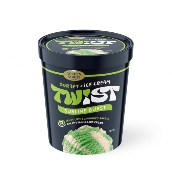 Golden North Ice Cream Twist Lime Burst 1lt