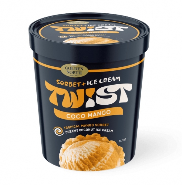 Golden North Twist Sorbet & Ice Cream Coco Mango 1lt