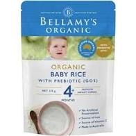 Bellamy's Organic Baby Rice 4+ Months 125g